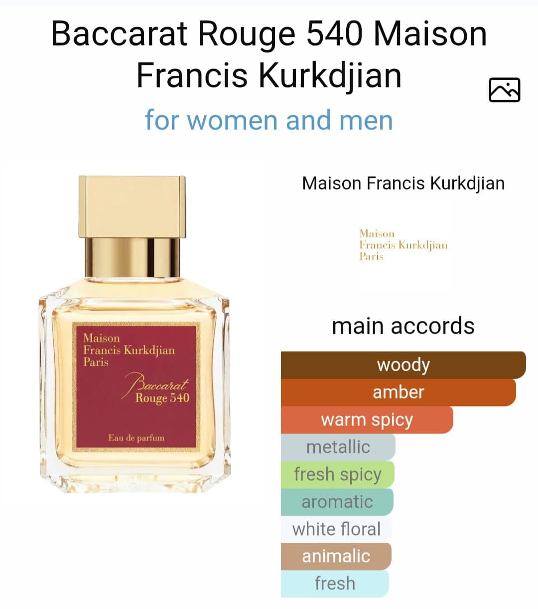 Image of Baccarat Rouge 540