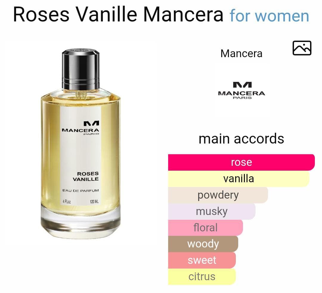 Image of Mancera Roses vanille